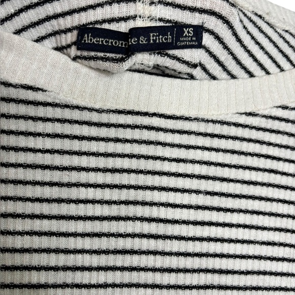 Abercrombie & Fitch Preppy Long Sleeve Striped Tie Front Top Women’s XS - Picture 4 of 10